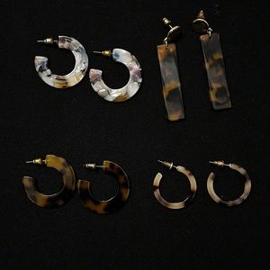 tortoise earrings